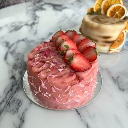 Classic Strawberry Cake (Potato Frosting)