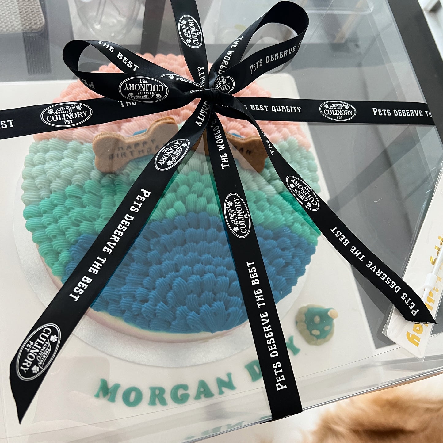 Ombré Cake (Potato Frosting)