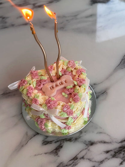 Mini Heart Rosette Cake (No-Fat Cream Cheese)