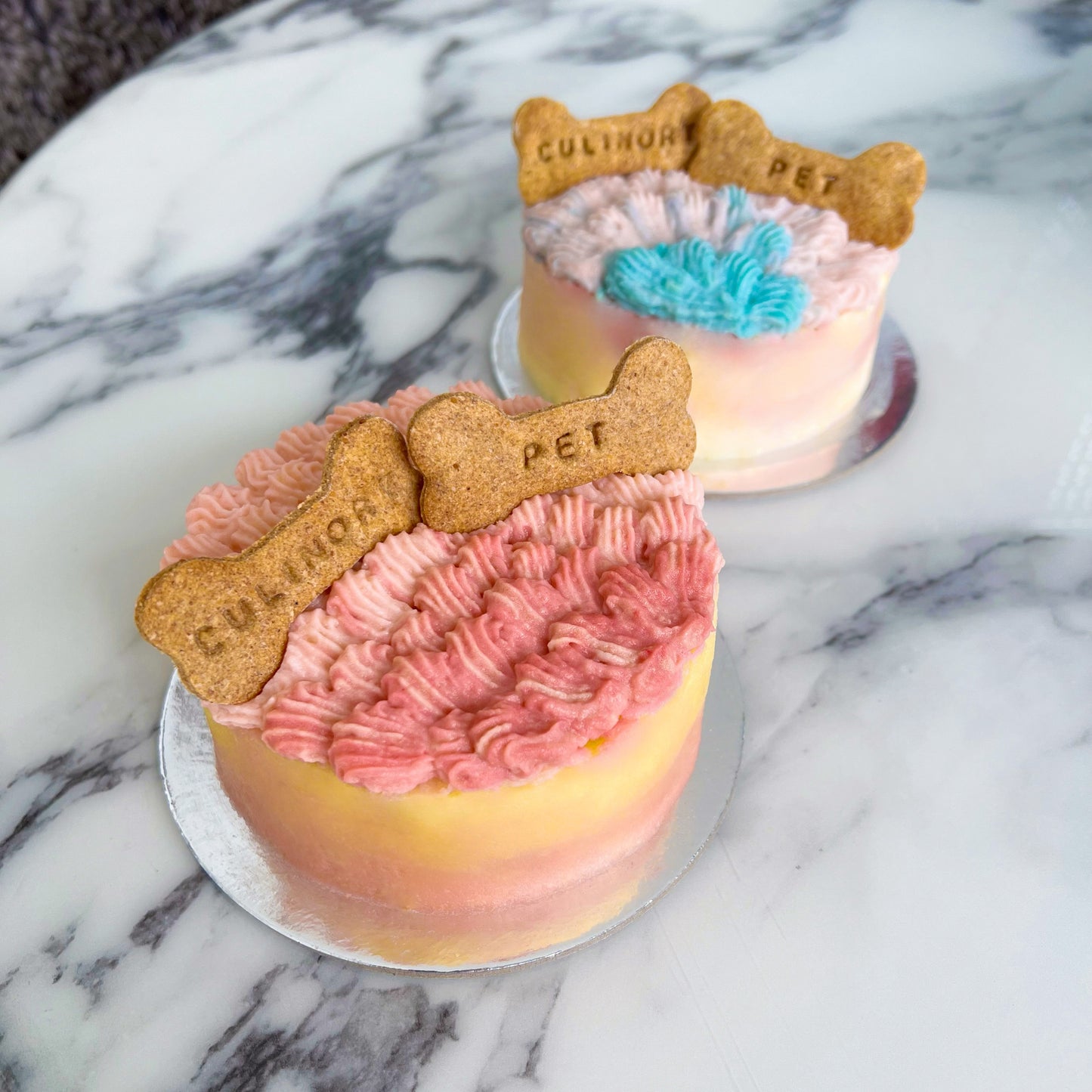 Ombré Cake (Potato Frosting)