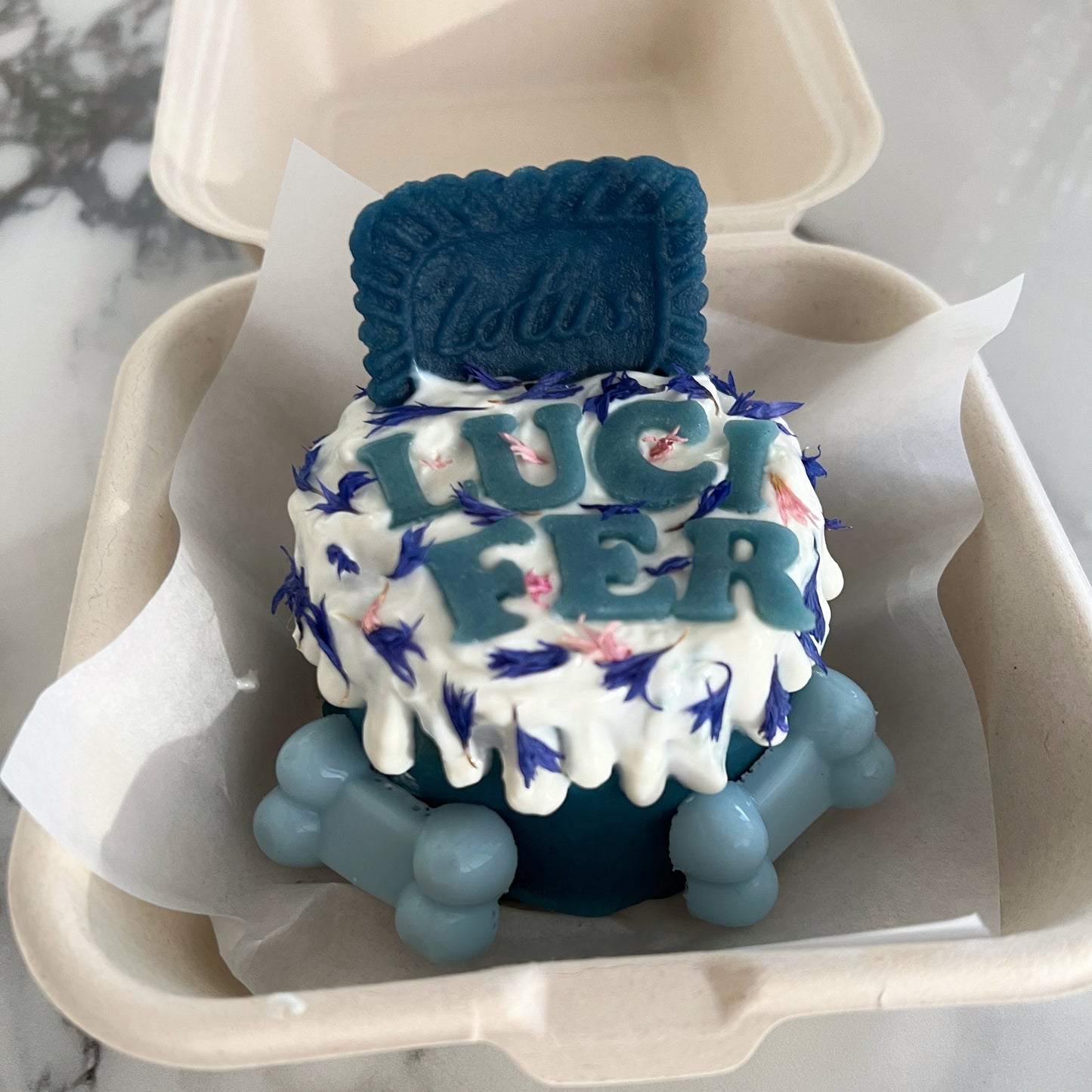 Custom Name Bento Cake (Potato Frosting)