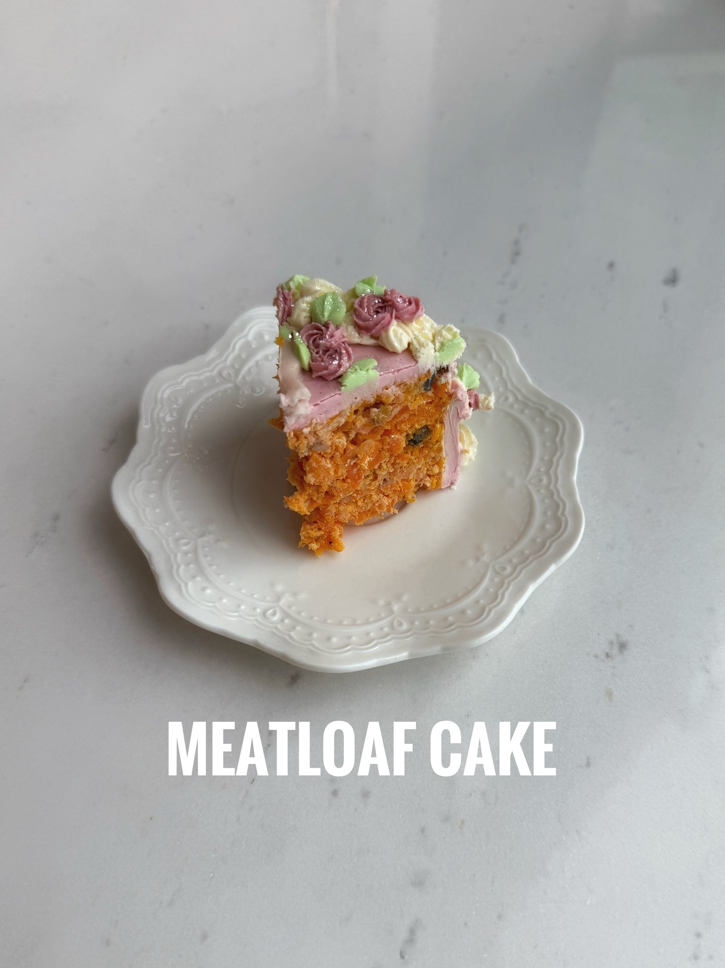 Mini Heart Rosette Cake (No-Fat Cream Cheese)