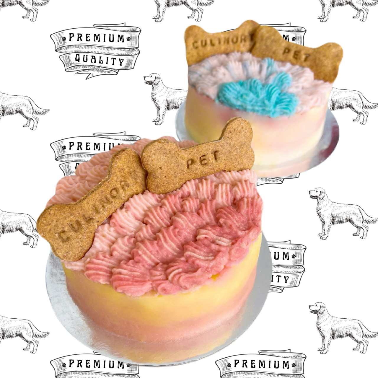 Ombré Cake (Potato Frosting)