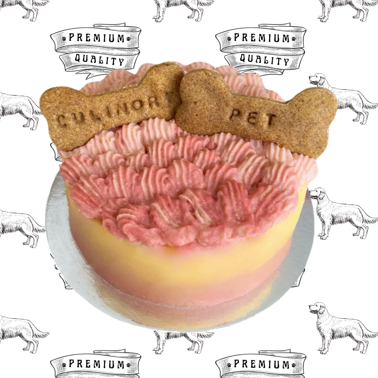 Ombré Cake (Potato Frosting)
